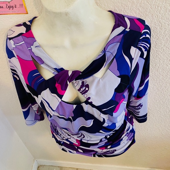 “Jennifer Lopez “ purple Blouse size “ M” - Picture 7 of 14